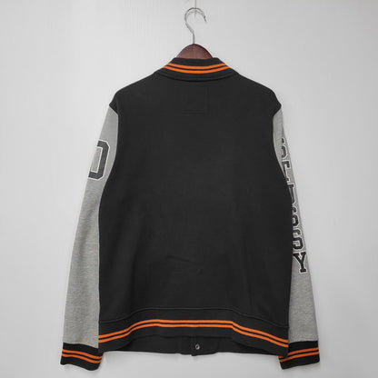 【中古品】【メンズ】 STUSSY ステューシー 80 SWEAT SUTADIUM JACKET スウェット スタジアム ジャケット アウター 142-251123-cs-09-izu サイズ：M カラー：ブラック 万代Net店