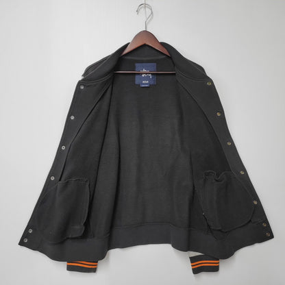 【中古品】【メンズ】 STUSSY ステューシー 80 SWEAT SUTADIUM JACKET スウェット スタジアム ジャケット アウター 142-251123-cs-09-izu サイズ：M カラー：ブラック 万代Net店
