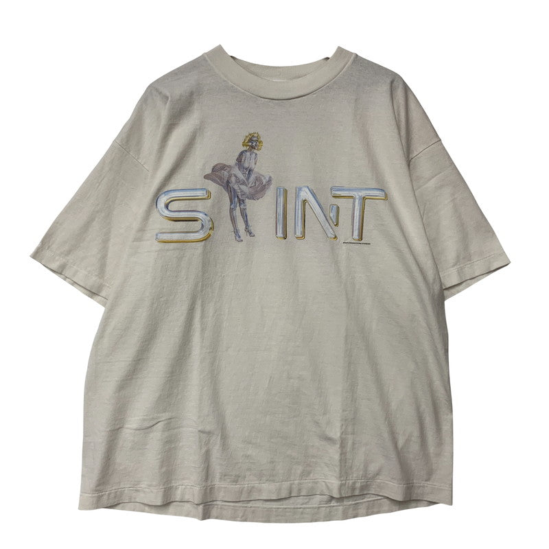 【中古美品】【メンズ】 SAINT MICHAEL セントマイケル × SORAYAMA 空山基 LOVERS SRYM_SS TEE SM-HR1-0000-C79 ショートスリーブ Tシャツ 半袖 トップス 142-251116-as-05-izu サイズ：XL カラー：ホワイト 万代Net店