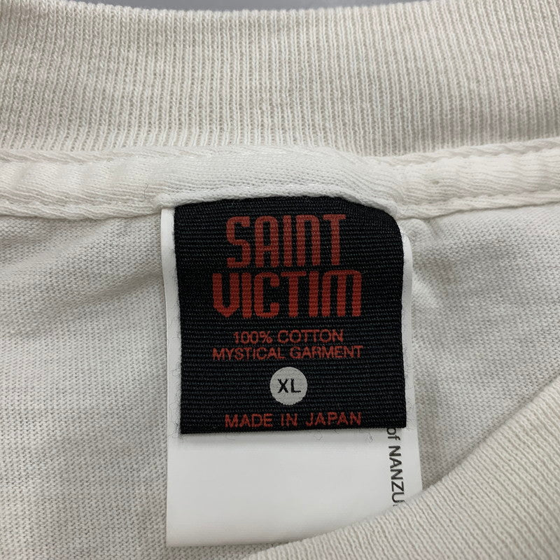 【中古美品】【メンズ】 SAINT MICHAEL セントマイケル × SORAYAMA 空山基 LOVERS SRYM_SS TEE SM-HR1-0000-C79 ショートスリーブ Tシャツ 半袖 トップス 142-251116-as-05-izu サイズ：XL カラー：ホワイト 万代Net店