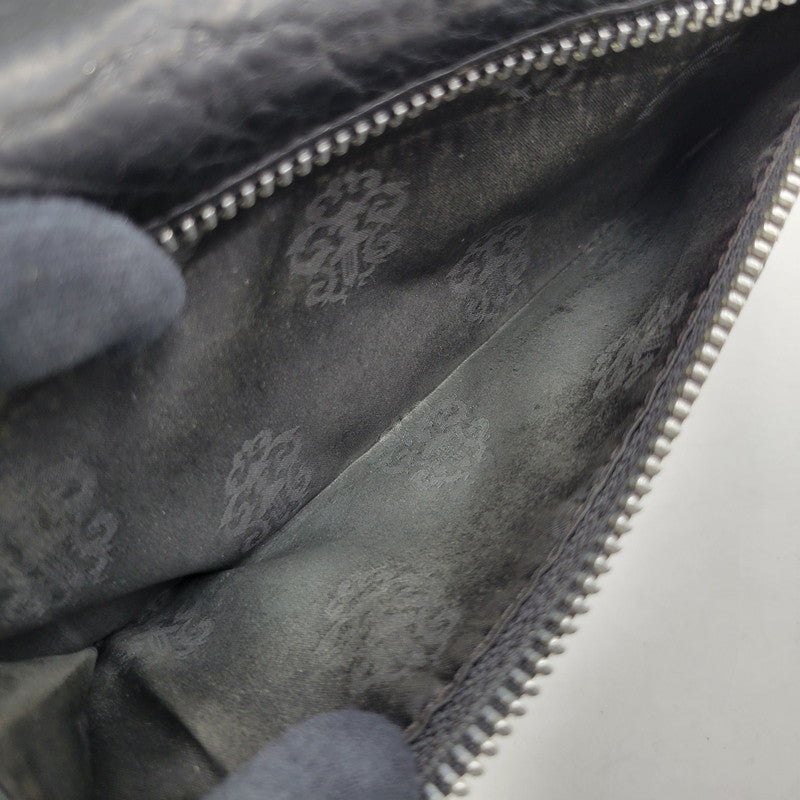 【現状渡し品】【メンズ】 CHROME HEARTS クロムハーツ WAVE WALLET ウェーブウォレット 長財布 190-251214-as-09-izu カラー：ブラック 万代Net店