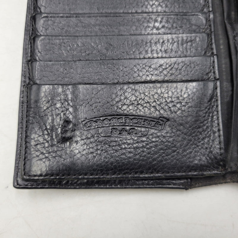 【現状渡し品】【メンズ】 CHROME HEARTS クロムハーツ WAVE WALLET ウェーブウォレット 長財布 190-251214-as-09-izu カラー：ブラック 万代Net店