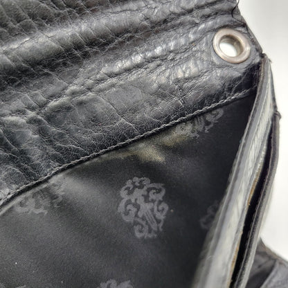 【現状渡し品】【メンズ】 CHROME HEARTS クロムハーツ WAVE WALLET ウェーブウォレット 長財布 190-251214-as-09-izu カラー：ブラック 万代Net店