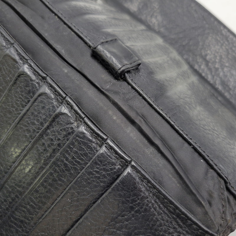 【現状渡し品】【メンズ】 CHROME HEARTS クロムハーツ WAVE WALLET ウェーブウォレット 長財布 190-251214-as-09-izu カラー：ブラック 万代Net店