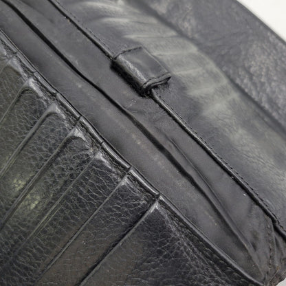 【現状渡し品】【メンズ】 CHROME HEARTS クロムハーツ WAVE WALLET ウェーブウォレット 長財布 190-251214-as-09-izu カラー：ブラック 万代Net店