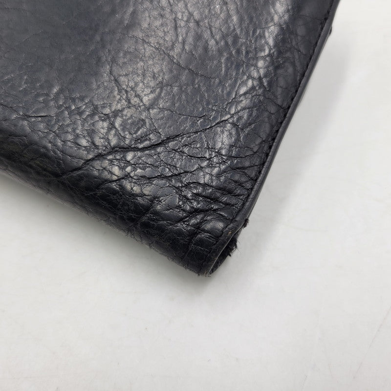 【現状渡し品】【メンズ】 CHROME HEARTS クロムハーツ WAVE WALLET ウェーブウォレット 長財布 190-251214-as-09-izu カラー：ブラック 万代Net店