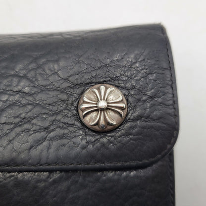 【現状渡し品】【メンズ】 CHROME HEARTS クロムハーツ WAVE WALLET ウェーブウォレット 長財布 190-251214-as-09-izu カラー：ブラック 万代Net店