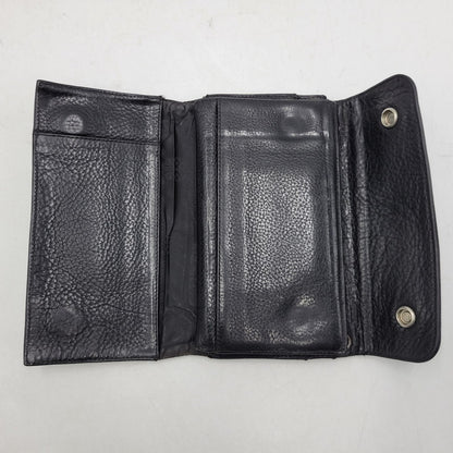 【現状渡し品】【メンズ】 CHROME HEARTS クロムハーツ WAVE WALLET ウェーブウォレット 長財布 190-251214-as-09-izu カラー：ブラック 万代Net店