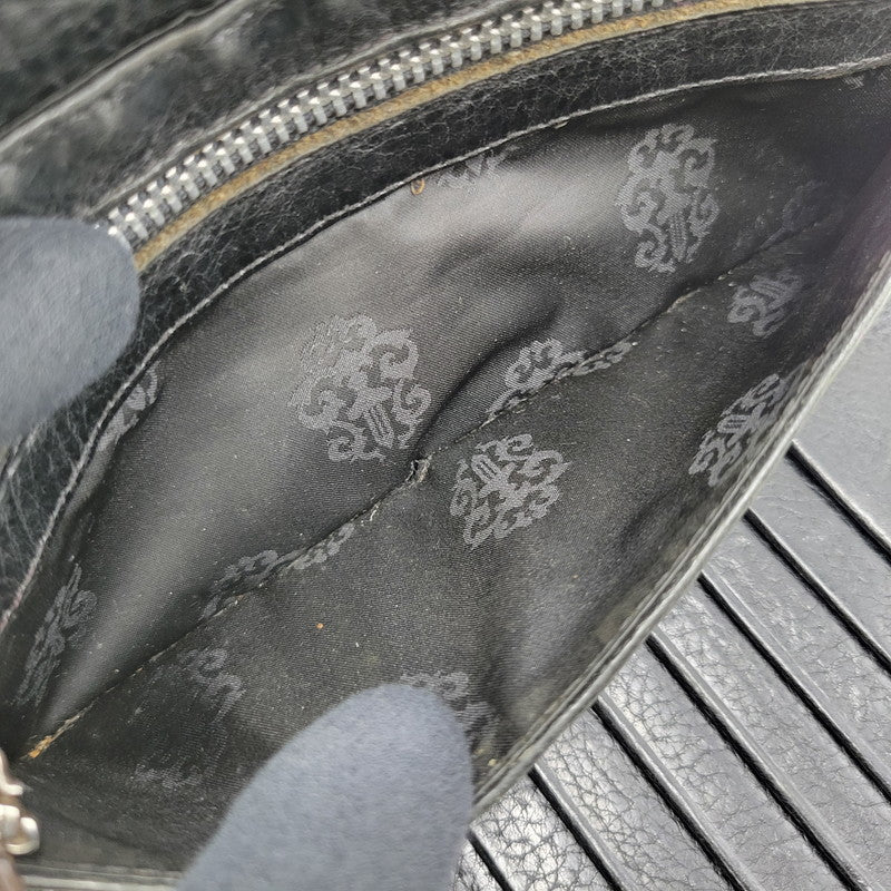 【現状渡し品】【メンズ】 CHROME HEARTS クロムハーツ WAVE WALLET ウェーブウォレット 長財布 190-251214-as-09-izu カラー：ブラック 万代Net店