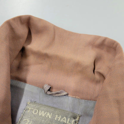 【現状渡し品】【メンズ】 TOWN HALL タウンホール CONMAR コンマー ジッパー 50S RAYON GABARDINE JACKET レーヨンギャバジン ジャケット アウター 146-251115-ya-04-izu サイズ：下記参照 カラー：ピンク 万代Net店