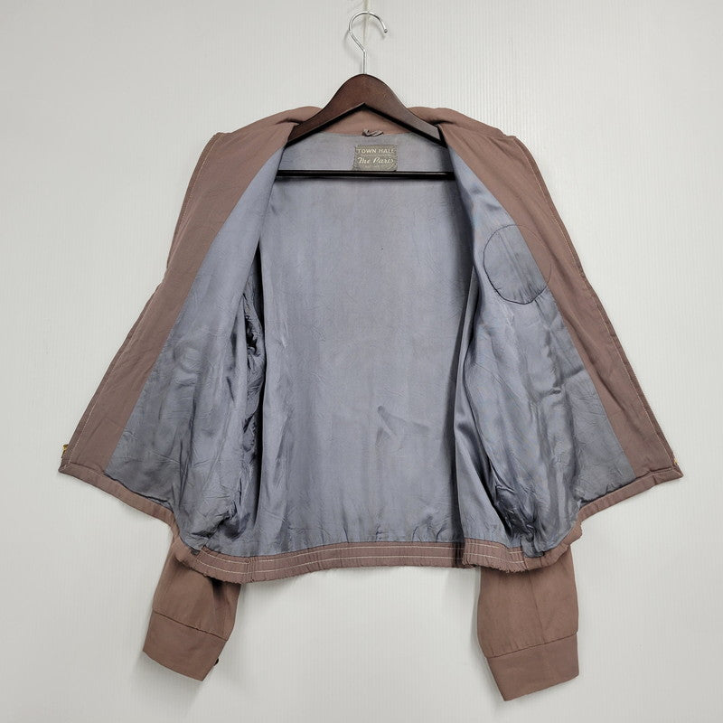 【現状渡し品】【メンズ】 TOWN HALL タウンホール CONMAR コンマー ジッパー 50S RAYON GABARDINE JACKET レーヨンギャバジン ジャケット アウター 146-251115-ya-04-izu サイズ：下記参照 カラー：ピンク 万代Net店