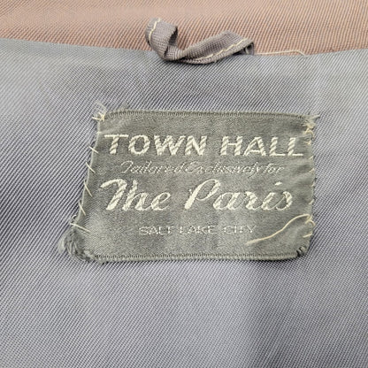 【現状渡し品】【メンズ】 TOWN HALL タウンホール CONMAR コンマー ジッパー 50S RAYON GABARDINE JACKET レーヨンギャバジン ジャケット アウター 146-251115-ya-04-izu サイズ：下記参照 カラー：ピンク 万代Net店