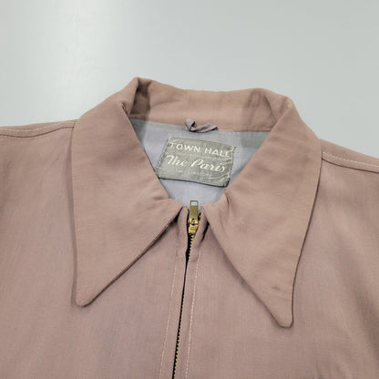 【現状渡し品】【メンズ】 TOWN HALL タウンホール CONMAR コンマー ジッパー 50S RAYON GABARDINE JACKET レーヨンギャバジン ジャケット アウター 146-251115-ya-04-izu サイズ：下記参照 カラー：ピンク 万代Net店