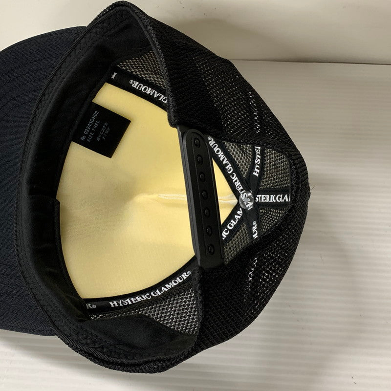 【中古品】【メンズ/レディース】 HYSTERIC GLAMOUR ヒステリックグラマー 02243QH02 STAR EVIL MESH CAP スター イービル メッシュキャップ 帽子 185-251124-ya-08-izu サイズ：F カラー：ブラック×ホワイト 万代Net店