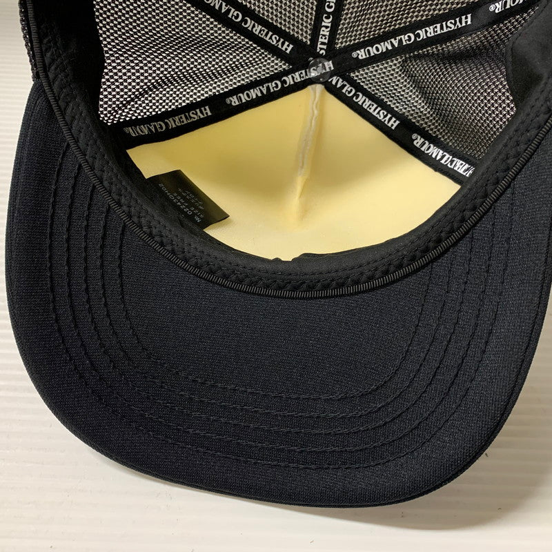 【中古品】【メンズ/レディース】 HYSTERIC GLAMOUR ヒステリックグラマー 02243QH02 STAR EVIL MESH CAP スター イービル メッシュキャップ 帽子 185-251124-ya-08-izu サイズ：F カラー：ブラック×ホワイト 万代Net店