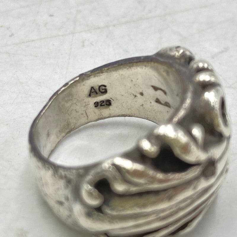 【中古品】【メンズ/レディース】 USED SV925 アラベスク リング 指輪 アクセサリー 193-251124-ya-06-izu サイズ：下記参照 カラー：シルバー 万代Net店
