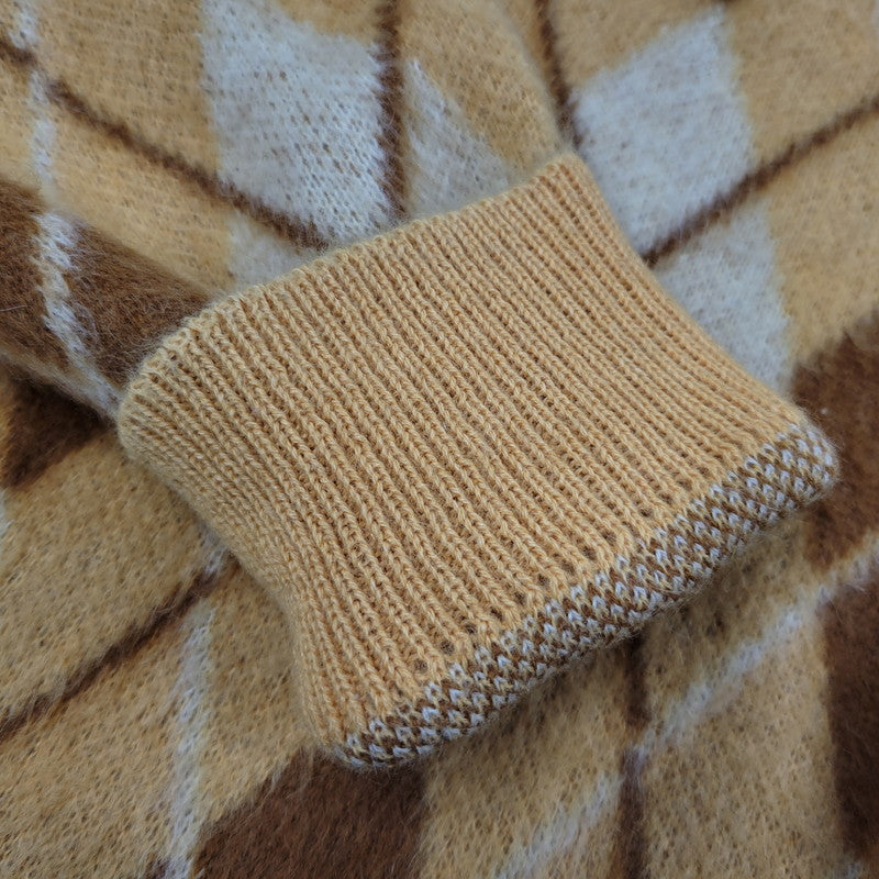 【中古品】【メンズ】 SEARS シアーズ KING ROAD SPORTSWEAR キング ロード スポーツ ウェア 60’S ARGYLE MOHAIR VNECK KINT アーガイル モヘア Vネック ニット トップス セーター 146-251115-ya-02-izu サイズ：L カラー：イエロー 万代Net店