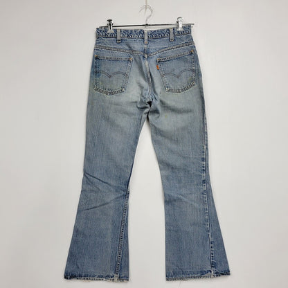 【現状渡し品】【メンズ】 Levi's リーバイス 646-0217 刻印39 SMALL-E オレンジタブ SCOVILL ZIP スコービル ジップ 70S-80S FLARE DENIM PANTS フレア デニム パンツ ボトムス ズボン 157-251128-cs-02-izu サイズ：不明 カラー：ライトインディゴ 万代Net店