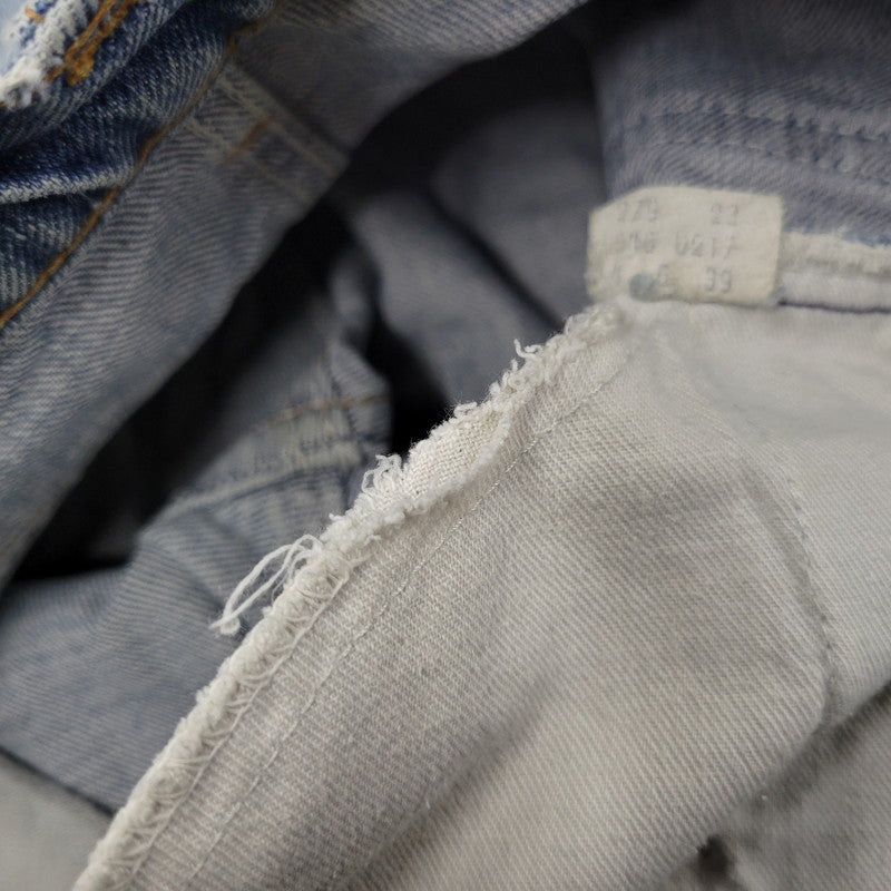 【現状渡し品】【メンズ】 Levi's リーバイス 646-0217 刻印39 SMALL-E オレンジタブ SCOVILL ZIP スコービル ジップ 70S-80S FLARE DENIM PANTS フレア デニム パンツ ボトムス ズボン 157-251128-cs-02-izu サイズ：不明 カラー：ライトインディゴ 万代Net店
