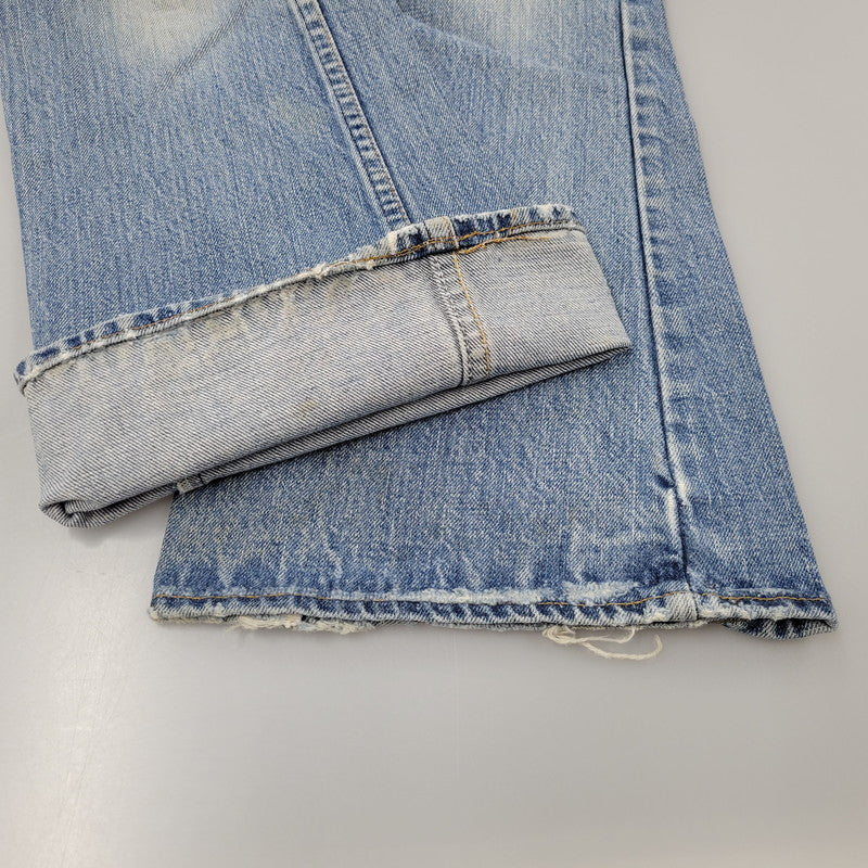 【現状渡し品】【メンズ】 Levi's リーバイス 646-0217 刻印39 SMALL-E オレンジタブ SCOVILL ZIP スコービル ジップ 70S-80S FLARE DENIM PANTS フレア デニム パンツ ボトムス ズボン 157-251128-cs-02-izu サイズ：不明 カラー：ライトインディゴ 万代Net店