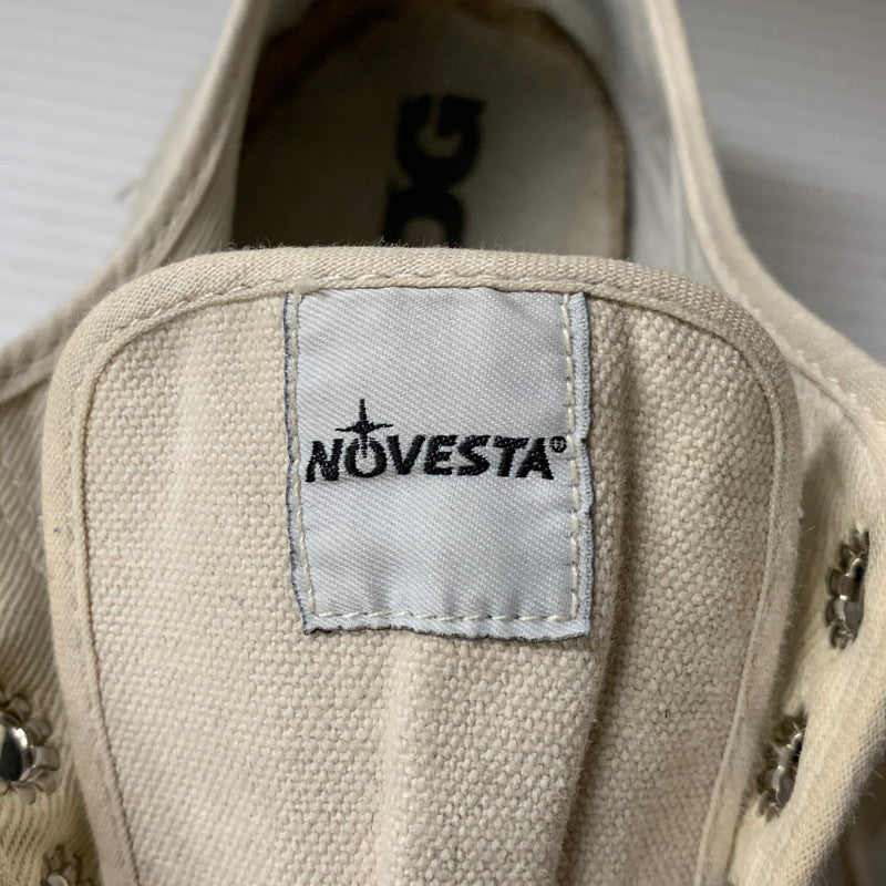 【現状渡し品】【メンズ/レディース】 COMME des GARCONS コムデギャルソン × NOVESTA ノヴェスタ N772014 LOW CUT SNEAKER ローカット スニーカー シューズ 靴 163-251124-ya-10-izu サイズ：40 カラー：アイボリー 万代Net店