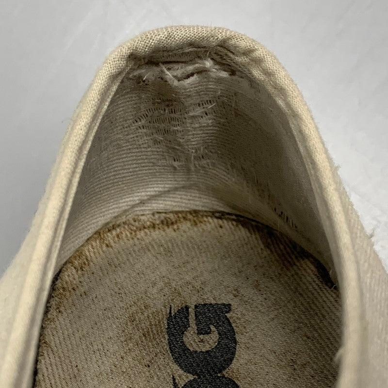 【現状渡し品】【メンズ/レディース】 COMME des GARCONS コムデギャルソン × NOVESTA ノヴェスタ N772014 LOW CUT SNEAKER ローカット スニーカー シューズ 靴 163-251124-ya-10-izu サイズ：40 カラー：アイボリー 万代Net店
