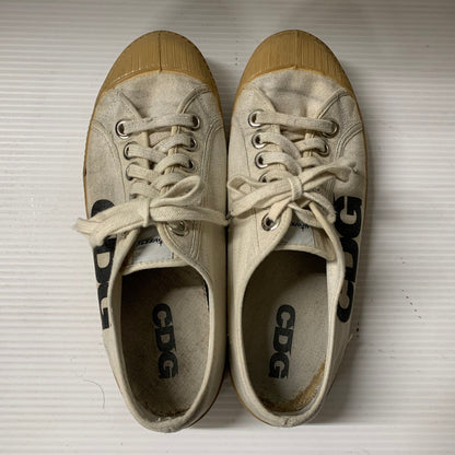 【現状渡し品】【メンズ/レディース】 COMME des GARCONS コムデギャルソン × NOVESTA ノヴェスタ N772014 LOW CUT SNEAKER ローカット スニーカー シューズ 靴 163-251124-ya-10-izu サイズ：40 カラー：アイボリー 万代Net店