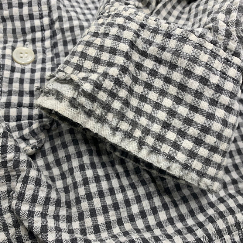 【現状渡し品】【メンズ】 GOODENOUGH グッドイナフ SEERSUCKER PULLOVER L/S SHIRT シアサッカー プルオーバー ロングスリーブ シャツ 長袖 トップス 146-251116-as-01-izu カラー：グレー×ホワイト 万代Net店