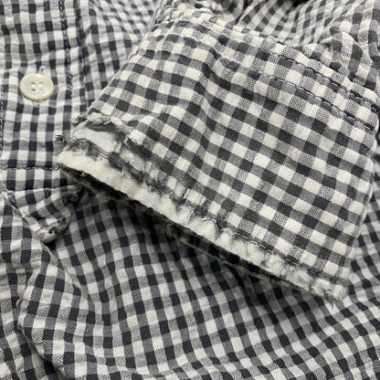 【現状渡し品】【メンズ】 GOODENOUGH グッドイナフ SEERSUCKER PULLOVER L/S SHIRT シアサッカー プルオーバー ロングスリーブ シャツ 長袖 トップス 146-251116-as-01-izu カラー：グレー×ホワイト 万代Net店