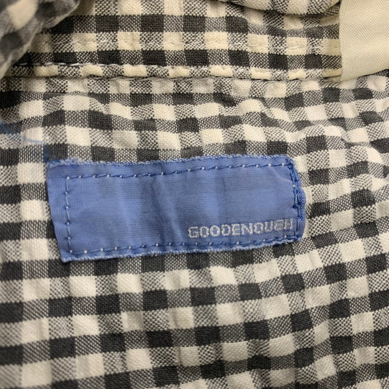 【現状渡し品】【メンズ】 GOODENOUGH グッドイナフ SEERSUCKER PULLOVER L/S SHIRT シアサッカー プルオーバー ロングスリーブ シャツ 長袖 トップス 146-251116-as-01-izu カラー：グレー×ホワイト 万代Net店