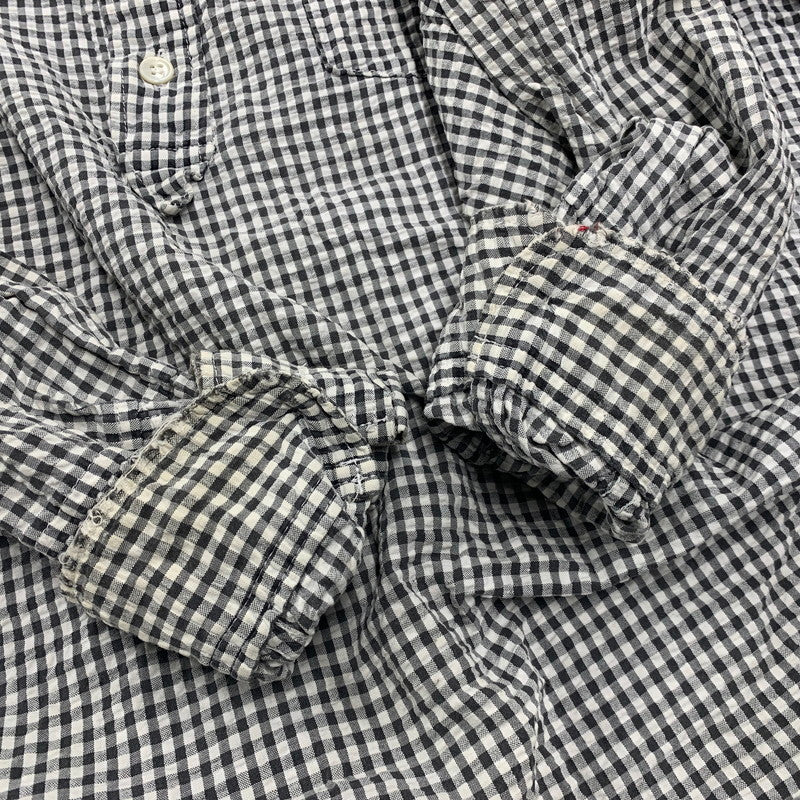 【現状渡し品】【メンズ】 GOODENOUGH グッドイナフ SEERSUCKER PULLOVER L/S SHIRT シアサッカー プルオーバー ロングスリーブ シャツ 長袖 トップス 146-251116-as-01-izu カラー：グレー×ホワイト 万代Net店