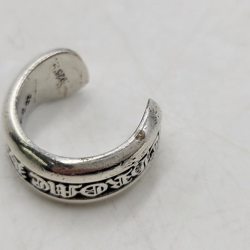 【中古品】【メンズ/レディース】 CHROME HEARTS クロムハーツ 925 SM SCROLL LABEL スクロールラベルリング 指輪 アクセサリー 190-251214-as-02-izu カラー：シルバー 万代Net店