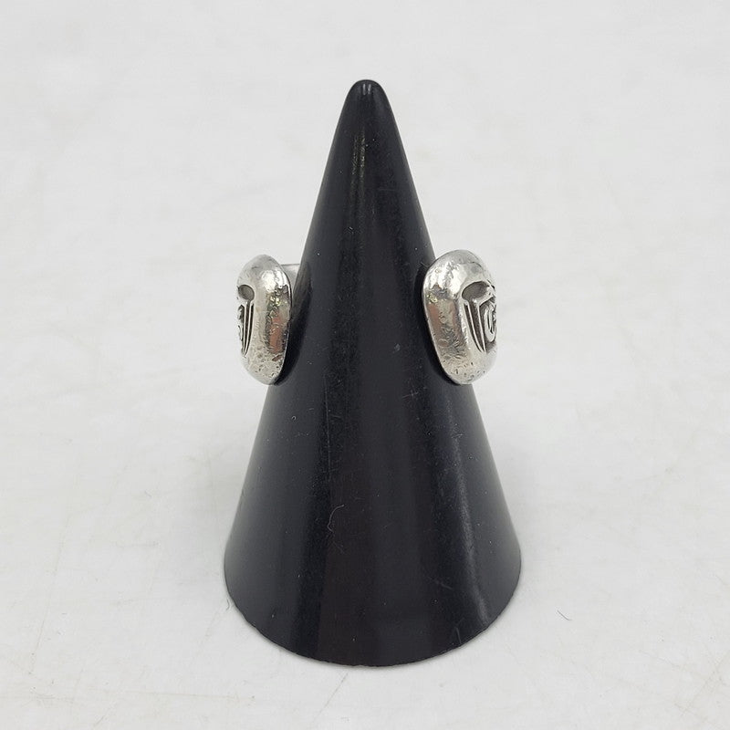 【中古品】【メンズ/レディース】 CHROME HEARTS クロムハーツ 925 SM SCROLL LABEL スクロールラベルリング 指輪 アクセサリー 190-251214-as-02-izu カラー：シルバー 万代Net店