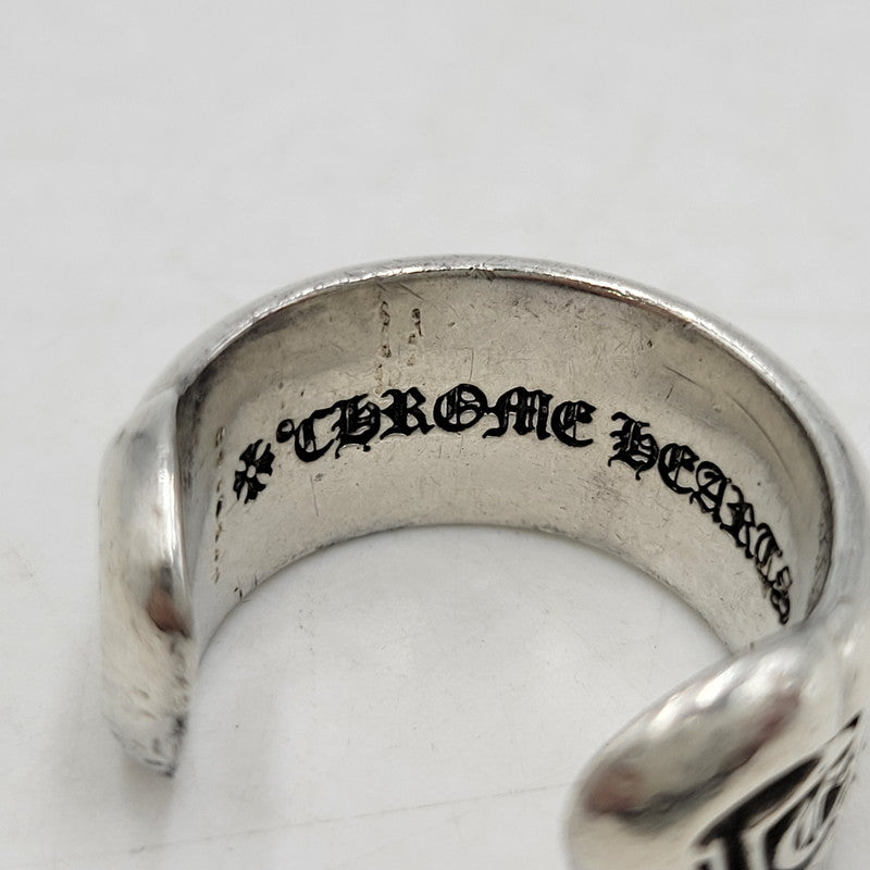 【中古品】【メンズ/レディース】 CHROME HEARTS クロムハーツ 925 SM SCROLL LABEL スクロールラベルリング 指輪 アクセサリー 190-251214-as-02-izu カラー：シルバー 万代Net店