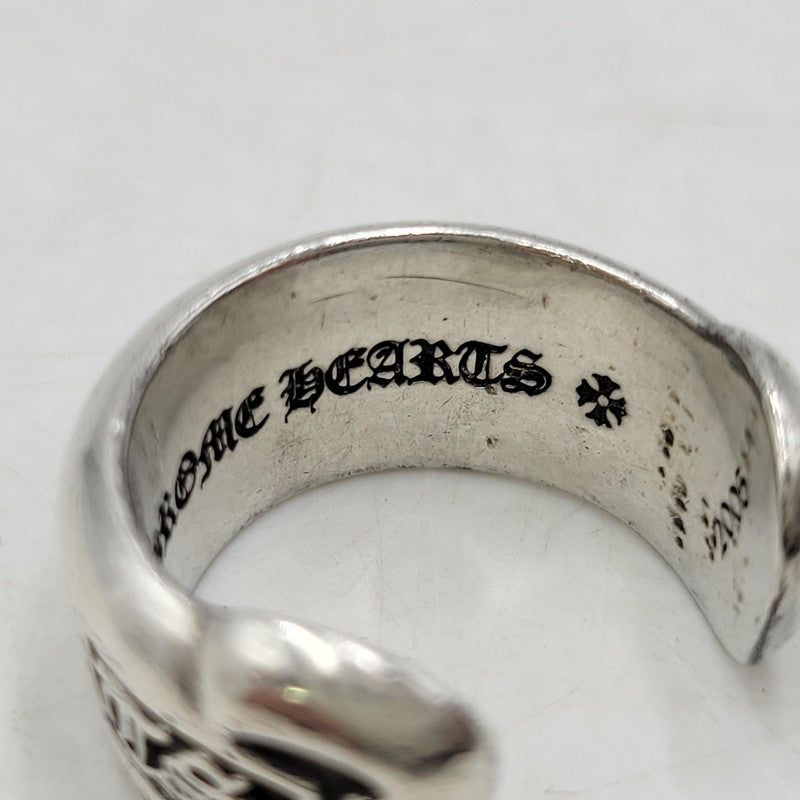 【中古品】【メンズ/レディース】 CHROME HEARTS クロムハーツ 925 SM SCROLL LABEL スクロールラベルリング 指輪 アクセサリー 190-251214-as-02-izu カラー：シルバー 万代Net店