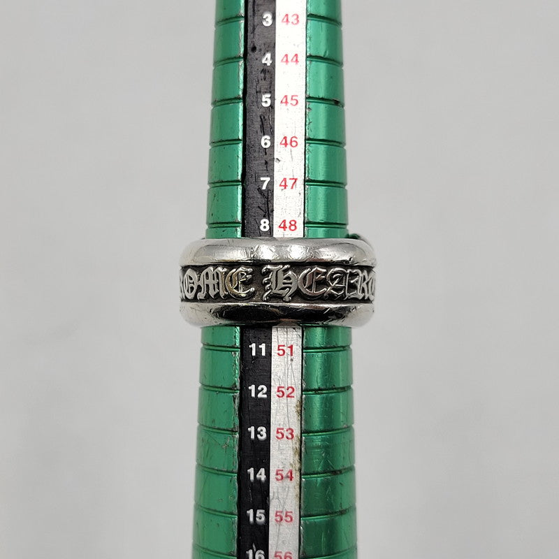 【中古品】【メンズ/レディース】 CHROME HEARTS クロムハーツ 925 SM SCROLL LABEL スクロールラベルリング 指輪 アクセサリー 190-251214-as-02-izu カラー：シルバー 万代Net店