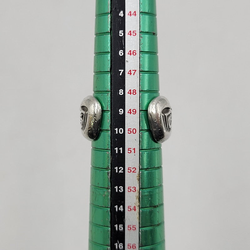 【中古品】【メンズ/レディース】 CHROME HEARTS クロムハーツ 925 SM SCROLL LABEL スクロールラベルリング 指輪 アクセサリー 190-251214-as-02-izu カラー：シルバー 万代Net店