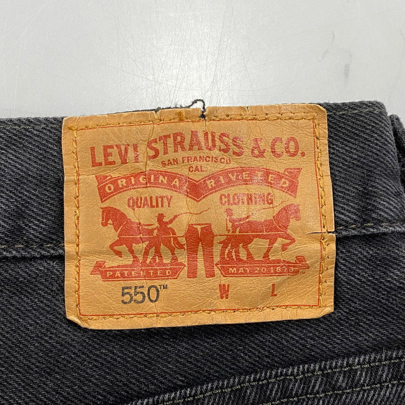 【現状渡し品】【メンズ】 Levi's リーバイス 06990-110 550 BLACK DENIM PANTS ブラック デニム パンツ ボトムス ズボン 158-251123-cs-29-izu サイズ：54×32 カラー：ブラック 万代Net店
