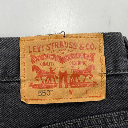【現状渡し品】【メンズ】 Levi's リーバイス 06990-110 550 BLACK DENIM PANTS ブラック デニム パンツ ボトムス ズボン 158-251123-cs-29-izu サイズ：54×32 カラー：ブラック 万代Net店