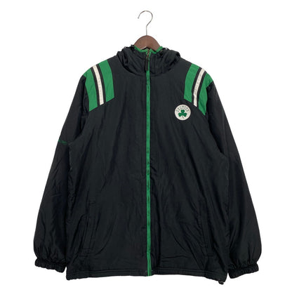 【中古品】【メンズ】 Reebok リーボック 00S CELTICS FLEECE LINER HOODED NYLON JACKET セルティックス フリース ライナー フーデッド ナイロン ジャケット アウター 146-251117-cs-15-izu サイズ：M カラー：ブラック 万代Net店