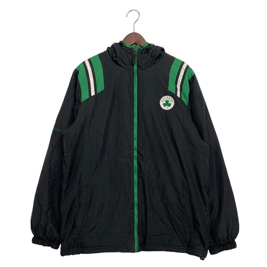 【中古品】【メンズ】 Reebok リーボック 00S CELTICS FLEECE LINER HOODED NYLON JACKET セルティックス フリース ライナー フーデッド ナイロン ジャケット アウター 146-251117-cs-15-izu サイズ：M カラー：ブラック 万代Net店