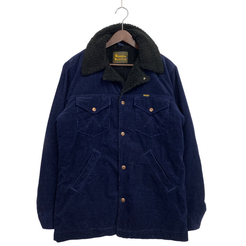 【中古品】【メンズ】 Wrangler ラングラー W9554 BOA RANCH JACKET ボア ランチ ジャケット アウター 147-251117-cs-16-izu サイズ：L カラー：ネイビー 万代Net店