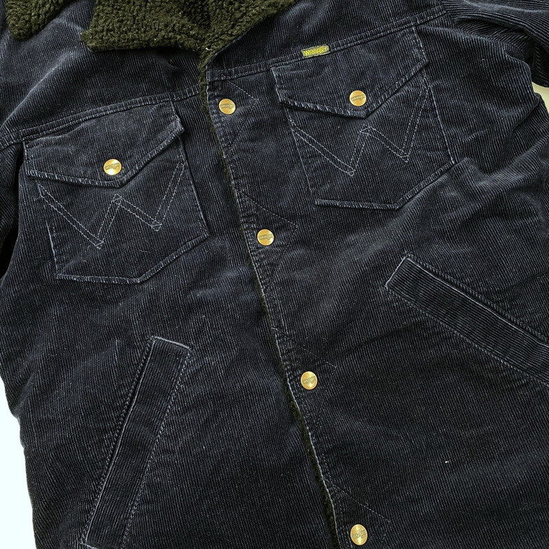 【中古品】【メンズ】 Wrangler ラングラー W9554 BOA RANCH JACKET ボア ランチ ジャケット アウター 147-251117-cs-16-izu サイズ：L カラー：ネイビー 万代Net店