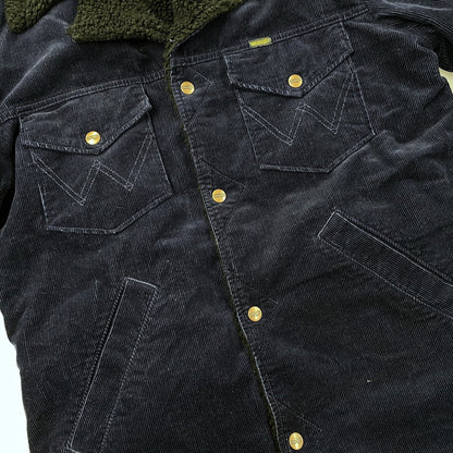 【中古品】【メンズ】 Wrangler ラングラー W9554 BOA RANCH JACKET ボア ランチ ジャケット アウター 147-251117-cs-16-izu サイズ：L カラー：ネイビー 万代Net店