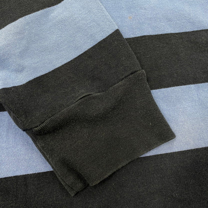 【中古品】【メンズ】 Polo by Ralph Lauren ポロバイラルフローレン 90S BORDER POLO LS SHIRT ボーダー ポロ ロングスリーブ シャツ トップス 長袖 146-251117-cs-19-izu サイズ：L カラー：ブル-×ネイビー 万代Net店