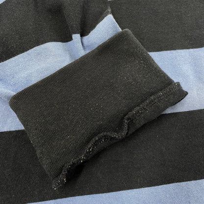 【中古品】【メンズ】 Polo by Ralph Lauren ポロバイラルフローレン 90S BORDER POLO LS SHIRT ボーダー ポロ ロングスリーブ シャツ トップス 長袖 146-251117-cs-19-izu サイズ：L カラー：ブル-×ネイビー 万代Net店