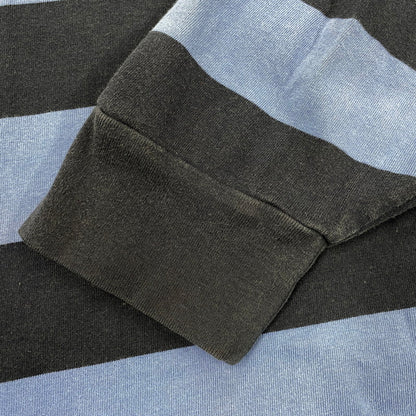 【中古品】【メンズ】 Polo by Ralph Lauren ポロバイラルフローレン 90S BORDER POLO LS SHIRT ボーダー ポロ ロングスリーブ シャツ トップス 長袖 146-251117-cs-19-izu サイズ：L カラー：ブル-×ネイビー 万代Net店