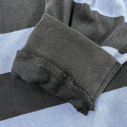 【中古品】【メンズ】 Polo by Ralph Lauren ポロバイラルフローレン 90S BORDER POLO LS SHIRT ボーダー ポロ ロングスリーブ シャツ トップス 長袖 146-251117-cs-19-izu サイズ：L カラー：ブル-×ネイビー 万代Net店