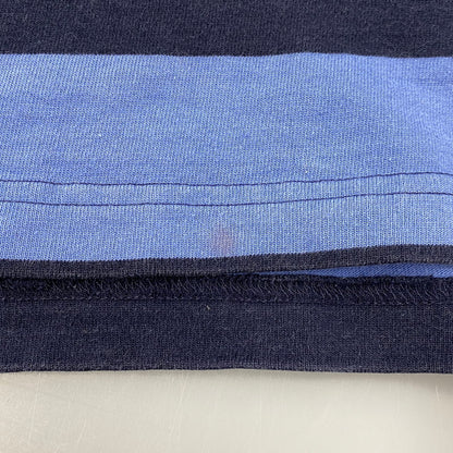 【中古品】【メンズ】 Polo by Ralph Lauren ポロバイラルフローレン 90S BORDER POLO LS SHIRT ボーダー ポロ ロングスリーブ シャツ トップス 長袖 146-251117-cs-19-izu サイズ：L カラー：ブル-×ネイビー 万代Net店