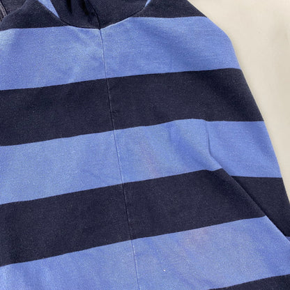 【中古品】【メンズ】 Polo by Ralph Lauren ポロバイラルフローレン 90S BORDER POLO LS SHIRT ボーダー ポロ ロングスリーブ シャツ トップス 長袖 146-251117-cs-19-izu サイズ：L カラー：ブル-×ネイビー 万代Net店
